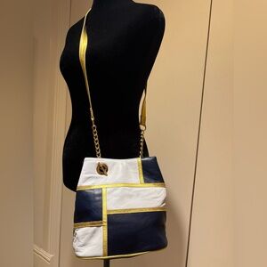 Frenchy of California vintage Navy/White Crossbody Bag